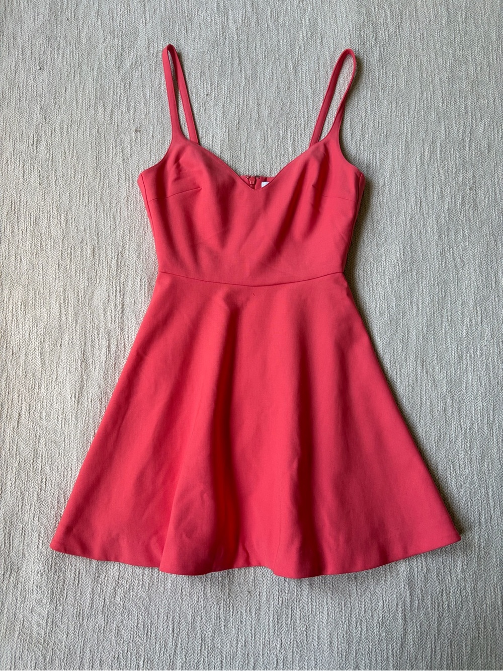 ELIZABETH & JAMES Women's Sleeveless Scoop Neck Delia Orange Skater Dress Size 2